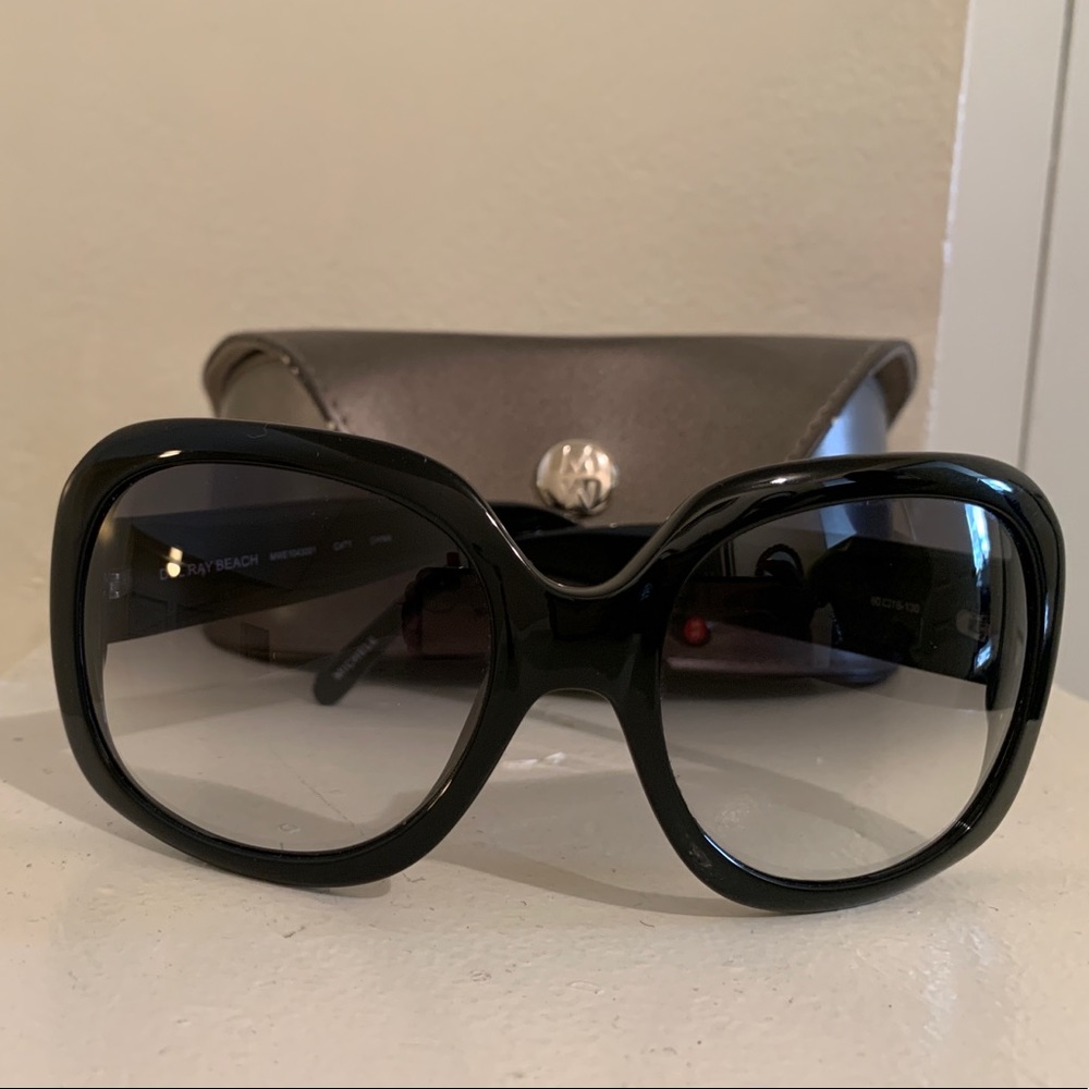 Black Oversized Sunglasses by MICHELE